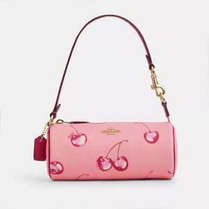 Coach Pink Cherry Nolita Barrel Bag